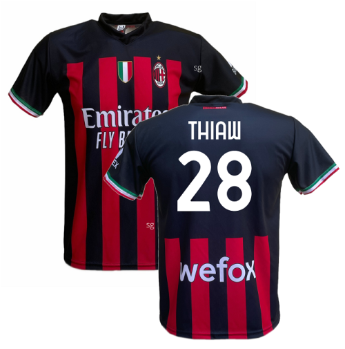 Maglia Milan Thiaw 28 ufficiale replica 2022/2023 prodotto ufficiale